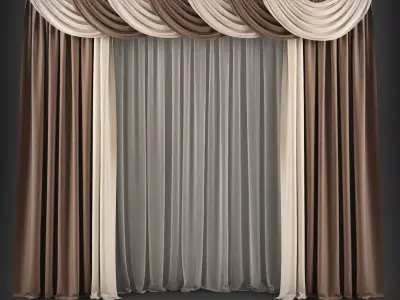 Curtain 3D model 57 3D model