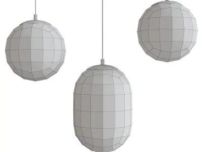 Chandleir 10 pieces 3d model Low-poly 3D model get