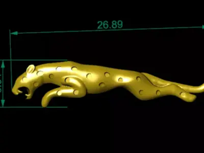 Panther Pendant 3D Model Luxury Jewelry Ready Design 3D print model