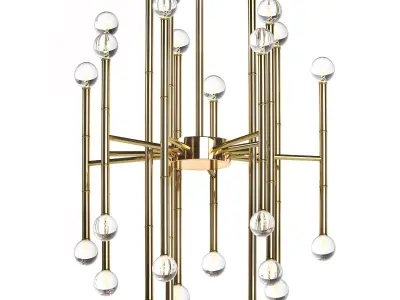 MEURICE RECTANGULAR CHANDELIER C 3D model