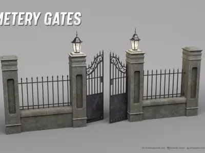 Cemetery Gates - 3D model 3D model