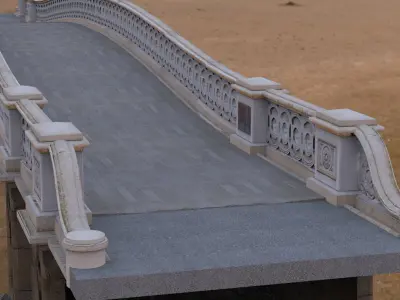 Bow Bridge 3D model