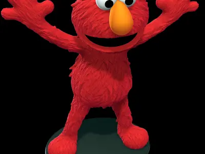 Elmo - Sesame street 3D print model