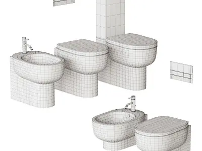 Galassia M2 55 WC Full Set 3D model