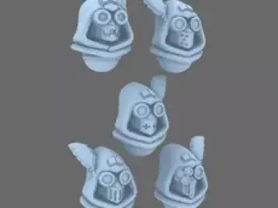 Sacred Scrolls V10 Library Guardian Helmets 3D print model