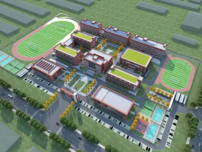 School Building01 3D model