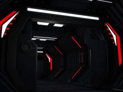 Sci Fi Corridor 3D model