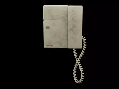 Old Intercom Low-poly 3D model