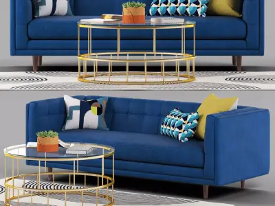 Westelm Bradford Sofa 3D model