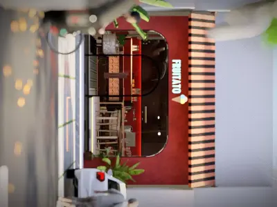 ice cream parlor 3D model