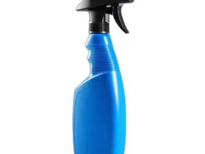 Blue Spray Bottle Cleaner Container Low-poly 3D model