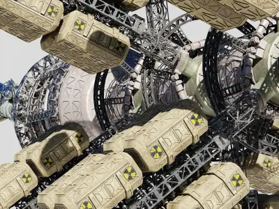 Cargo Spaceship 3D model