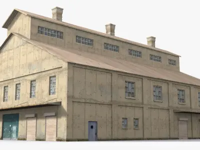 Factory x5 Low-poly 3D model purchase