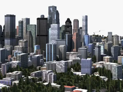 Real Time City 14 3D model