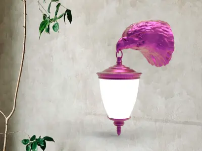 Eagle Head Wall Lamp 3D print model
