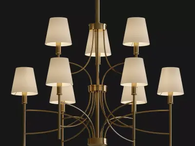 Millau Collection 9  Chandelier 3D model
