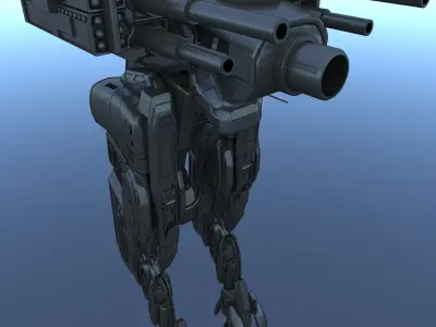 Cyborg Concept Machine SciFi  3D model