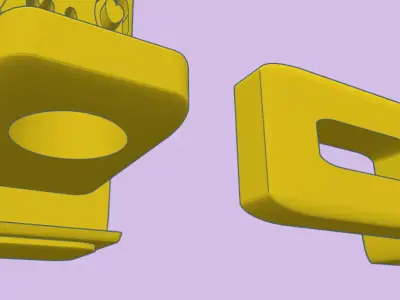 Door Handles with Lock 3D print model