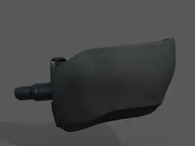 Gas mask respirator scifi futuristic  Low-poly 3D model