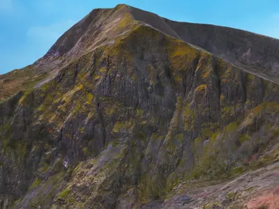 Mount Snowdon Peak - Low and High Poly Versions Low-poly 3D model