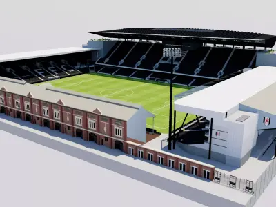Craven Cottage - Fulham London 3D model