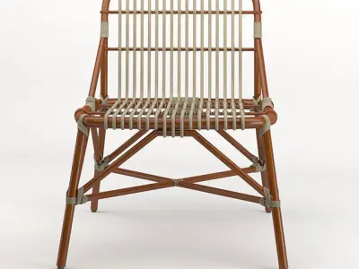 wicker chair 3D model