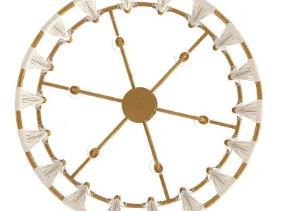 Capital lighting Bianca  Rope Brass Pendant Ceiling Light 3D model