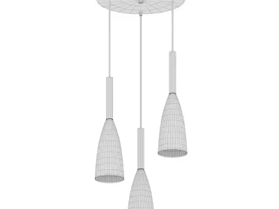 Flute Minimalist Nordic Kitchen Pendant Light 3D model