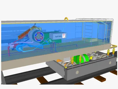Modular train IC 3D model