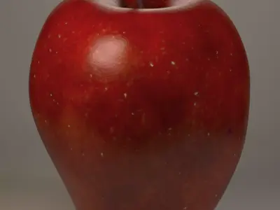 Red Apple Low-poly 3D model