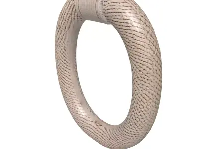 Woven Fabric Ring Handle Low-poly 3D model