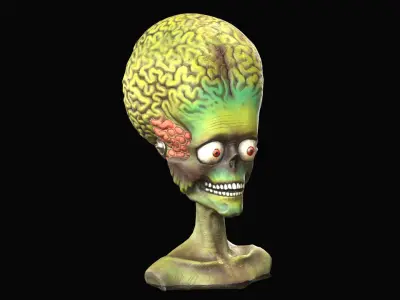 Martian Figure Scan 3D model