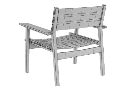 djuro lounge chair Skargaarden Low-poly 3D model