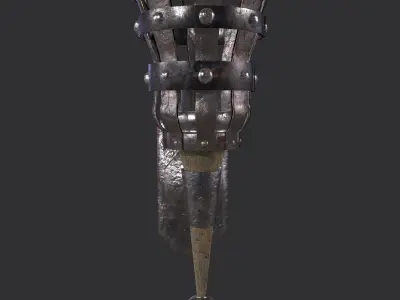 Wall Sconce Free low-poly 3D model