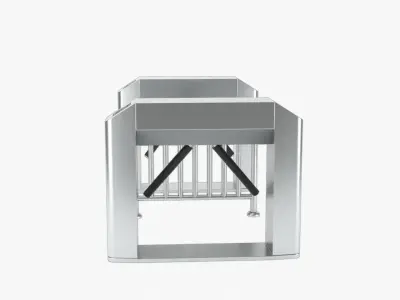 Tripod Turnstile Gate Low-poly 3D model