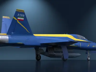  HESA Saeqeh Combat Jet Blue Simplified 