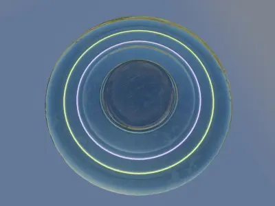 UFO 3D MODEL light Free low-poly 3D model