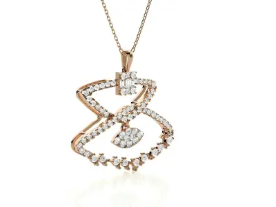 Light wt Pendant Earrings Set 3dm stl obj mtl gltf glb renders  3D print model