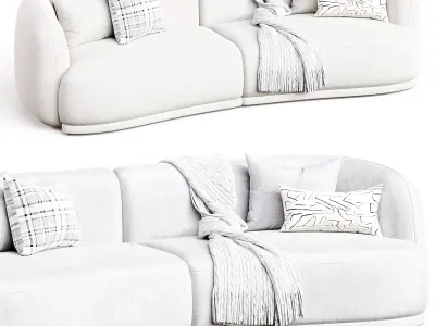 Sofa Ivoire Dantone Home 3D model