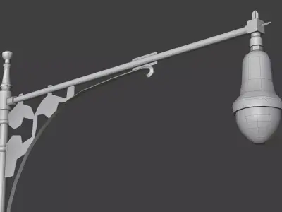 NYC Streetlight Pack  Low-poly 3D model