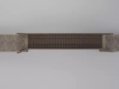 Footbridge Low-poly 3D model purchase