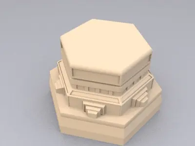 Pedestal Statue Sculpture Base 3D print model