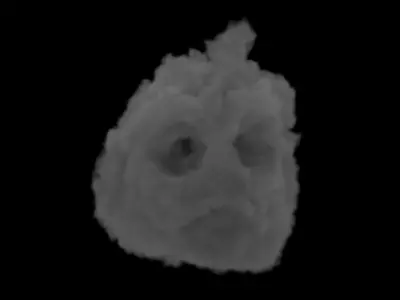 Pumpkins shape volume VDB format 3D model