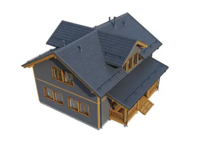 Alpine house Bodak 3D model