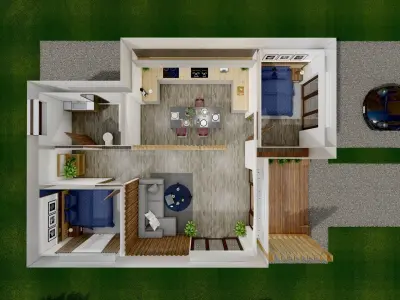 Arch House 01 - GWD Design 3D model