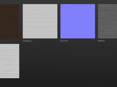 Composite decking texture 3D model