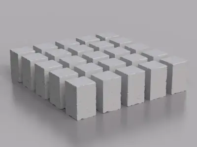 Rock Block Pack   Low-poly 3D model