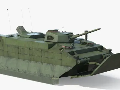  Tracked Amphibious Infantry Vehicle Deployed Wet 