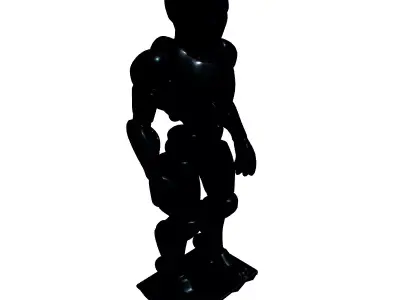 Futuristic Humanoid Robot DODAC Model Low-poly 3D model