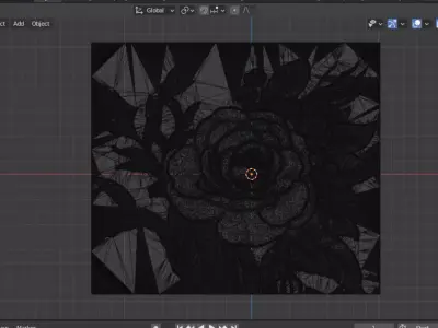 Modern floral Relief Panel Wall Decor Set STL Mural CNC 361 3D model